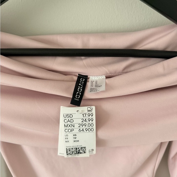 Divided Light Pink Off-Shoulder Blouse - Picture 3 of 4